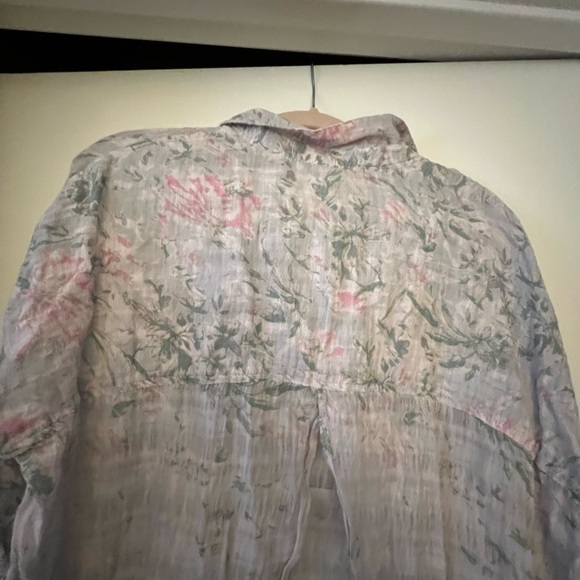 Free People Guaze Floral Blouse - Picture 5 of 5